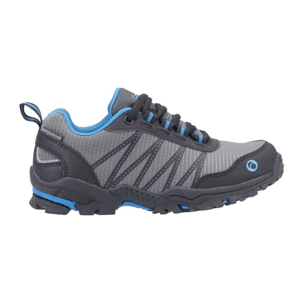 Cotswold Childrens/Kids Little Dean Lace Up Hiking Waterproof Sneaker / Blue/Gra